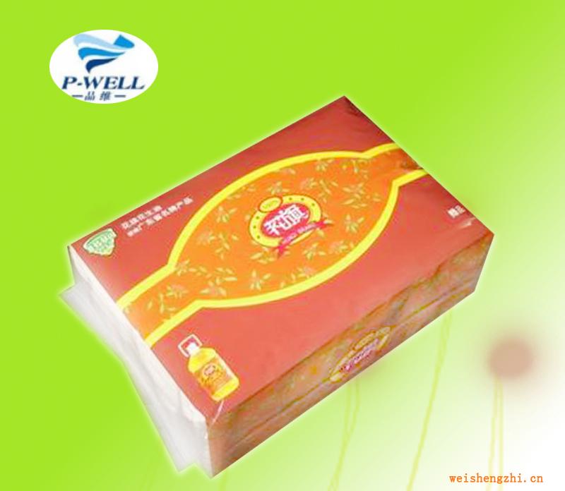 品維紙業(yè)廠家專業(yè)訂制各種規(guī)格軟包面巾，盒裝紙巾，廣告餐巾等