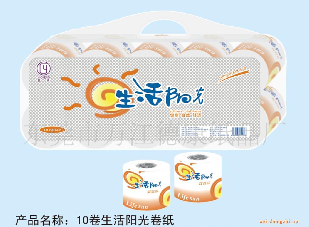 供應(yīng)紙巾：10卷生活陽(yáng)光卷紙，抽紙，廠家直銷，價(jià)格優(yōu)惠！