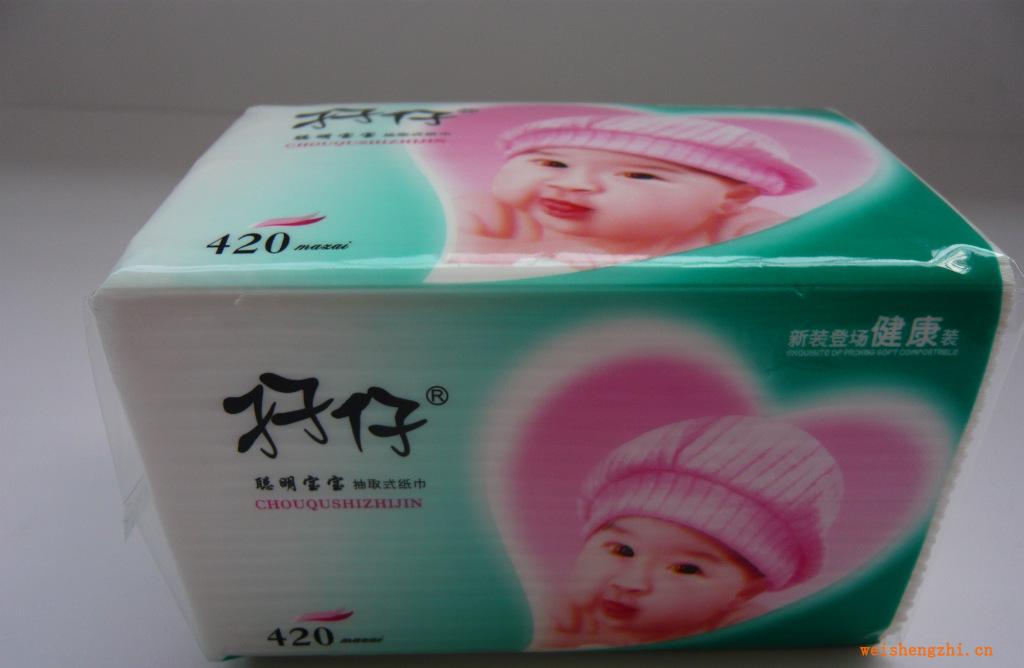 【廠家直銷(xiāo)】【紙巾批發(fā)】孖仔生活用紙--聰明寶寶系列抽紙