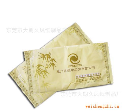【廠家直銷】一次性濕巾單片包裝酒店濕巾酒店一次性濕巾，